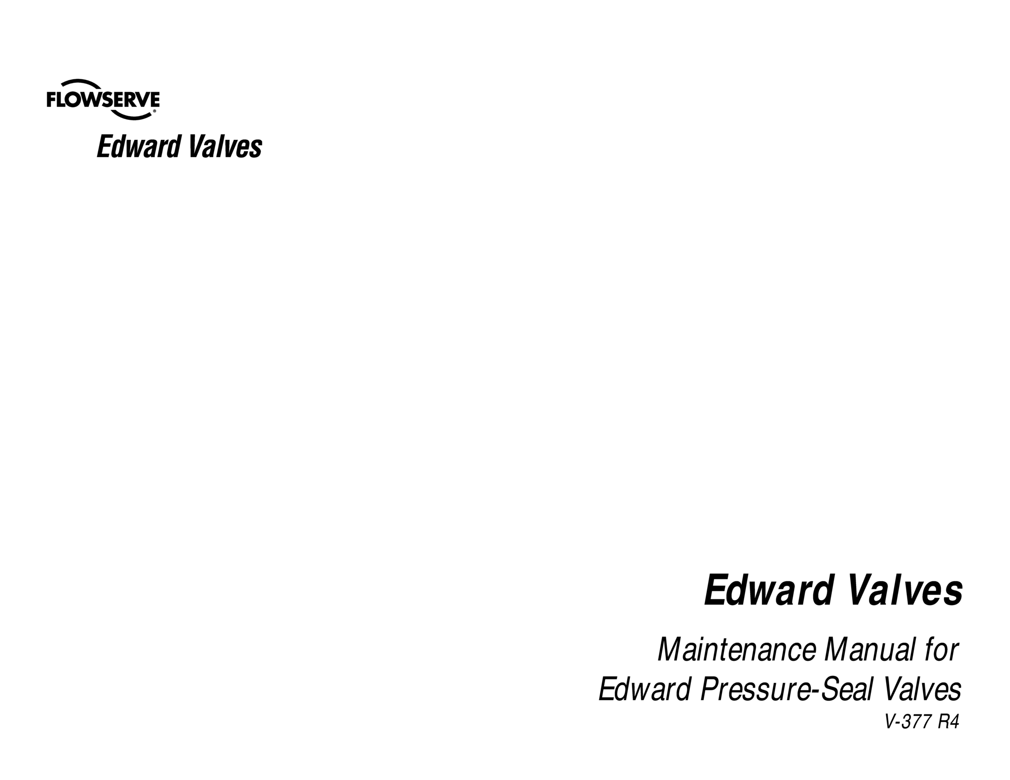 Edward压力密封阀使用说明（IOM）