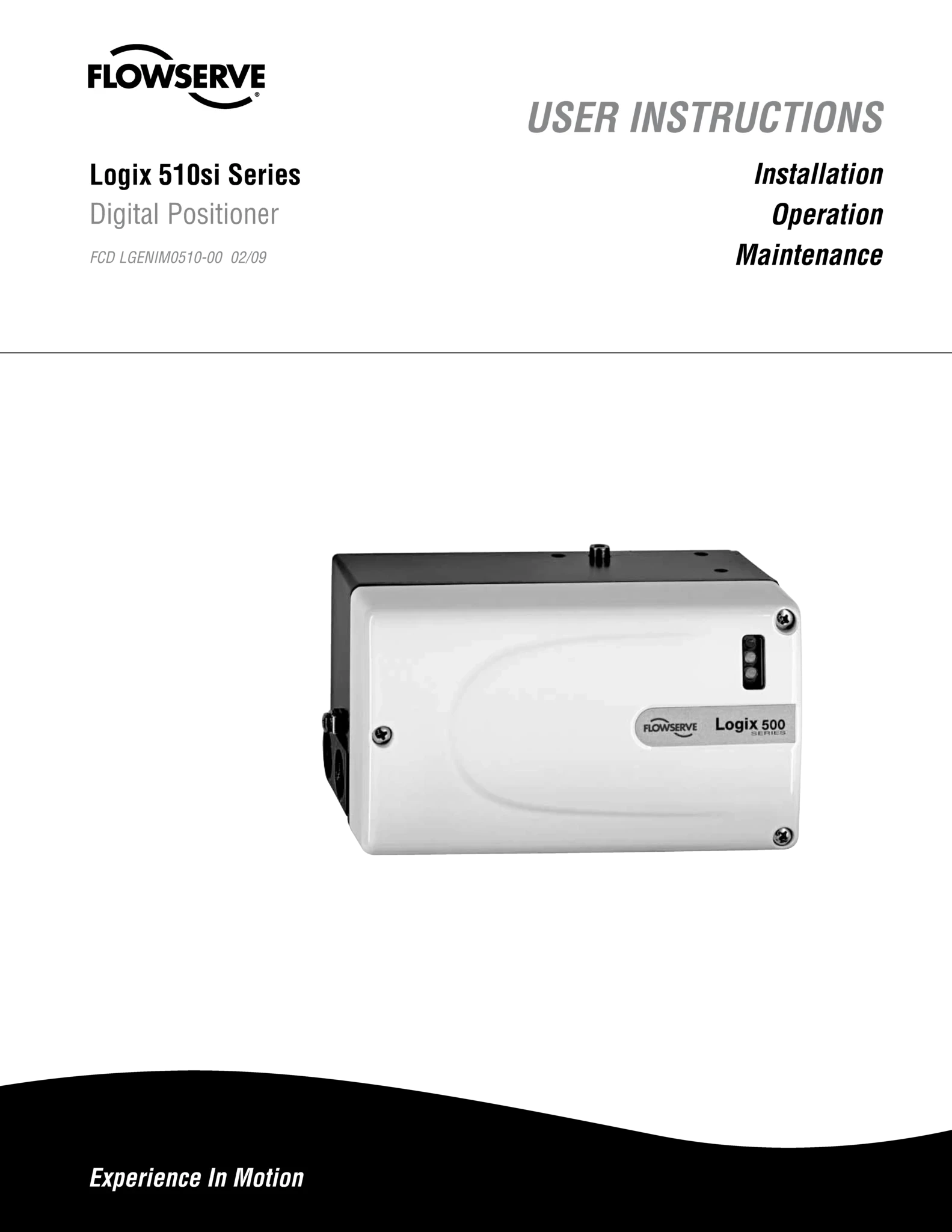Logix 510si系列数字定位器 - 使用说明（IOM）