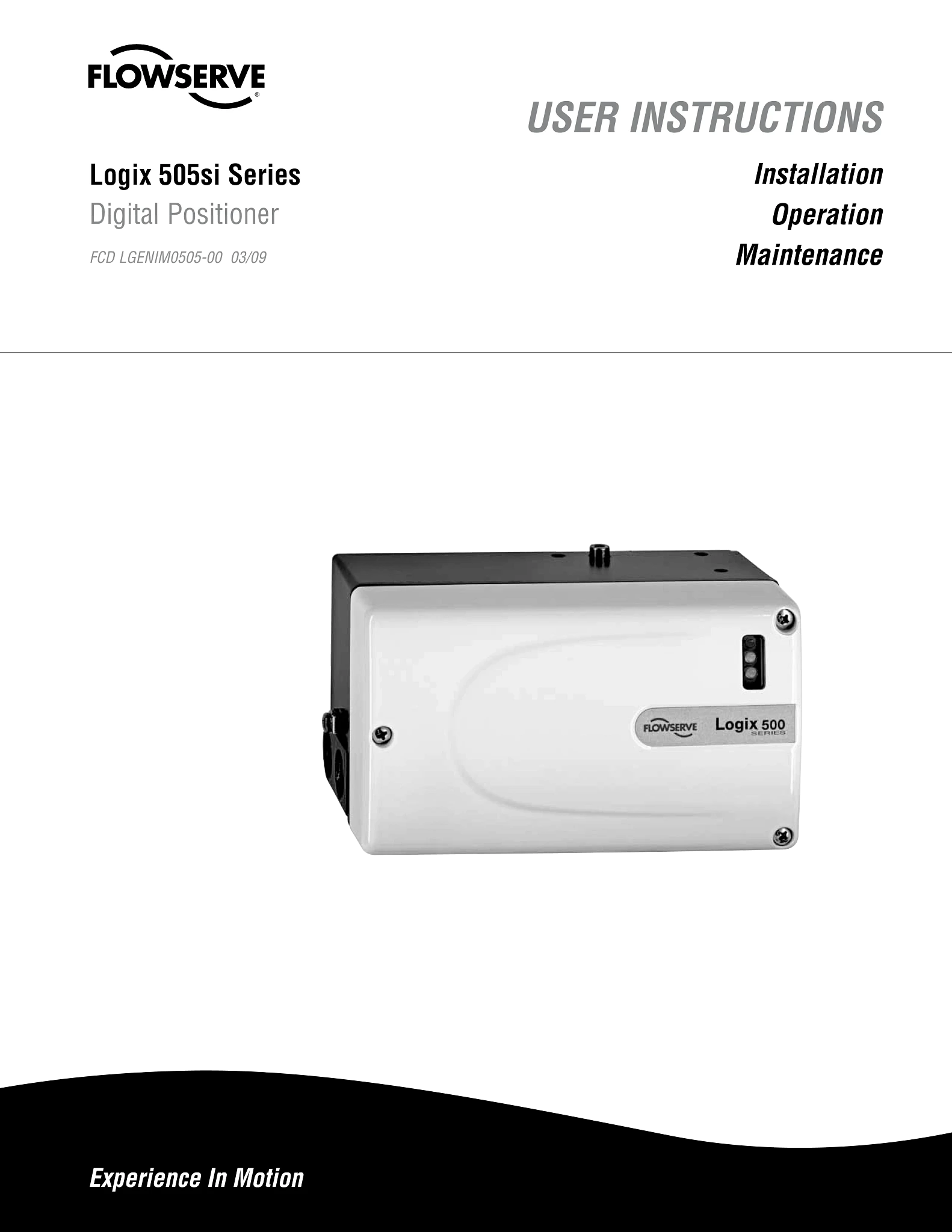 Logix 505si系列数字定位器使用说明