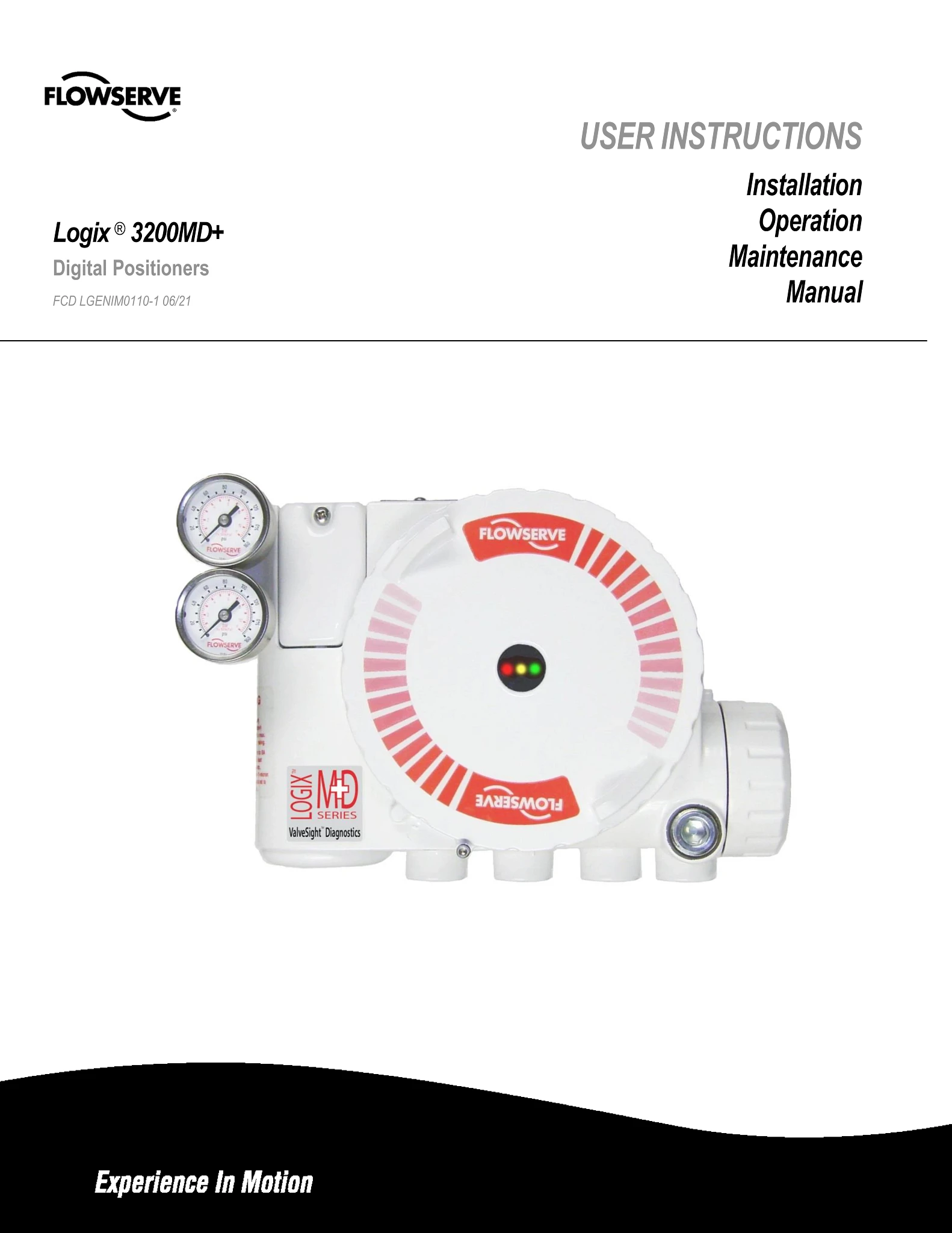 Logix 3200MD+数字定位器 - 使用说明